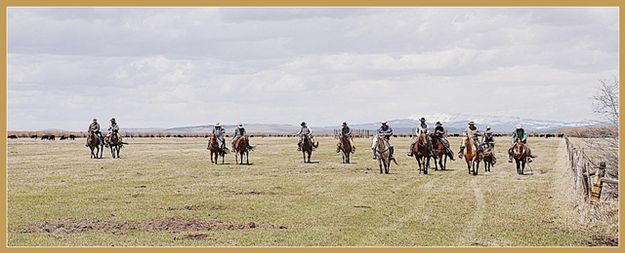 Riding in From Branding Spot. Photo by Terry Allen.