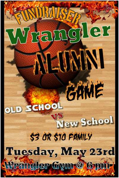 Alumni Basketball Game May 23. Photo by Sublette County School District #1.