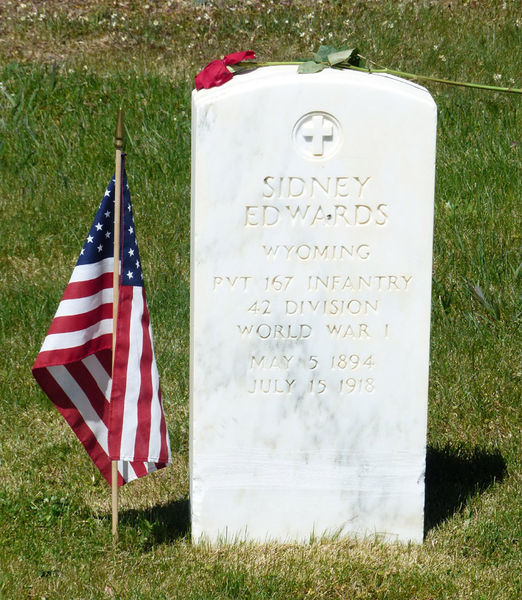 Sidney Edwards WW1 Vet. Photo by Dawn Ballou,  Pinedale Online.