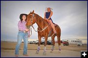 Arlie, Badger and Chelsea. Photo by Terry Allen.