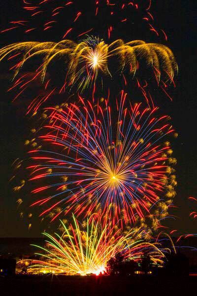 Pinedale fireworks. Photo by Dave Bell.