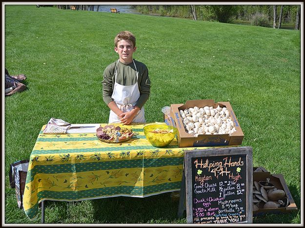 Kayden the Goat Cheese Maker. Photo by Terry Allen.