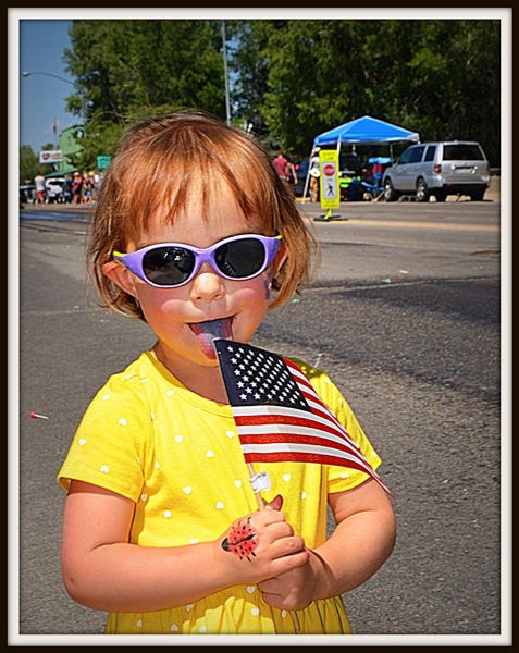 Scout and Her Ladybug. Photo by Terry Allen.