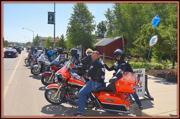 Bikers Dropped in for the Fest. Photo by Terry Allen.