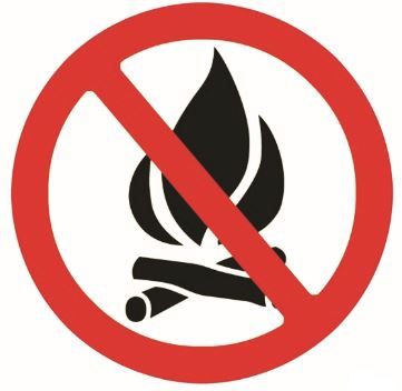 No campfires. Photo by .