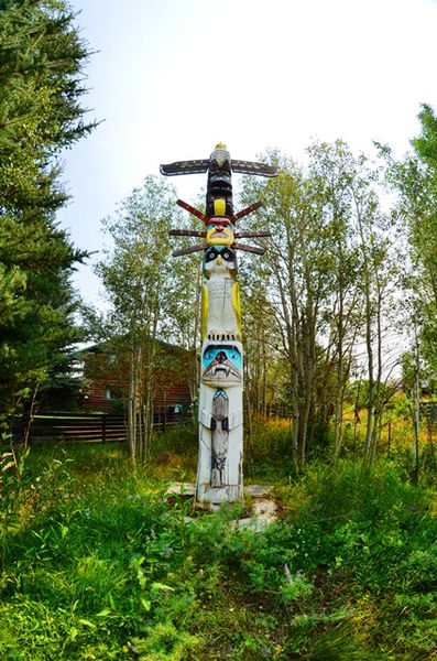 The Totem of Courtney Davis. Photo by Terry Allen.