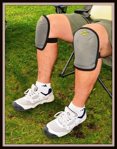 Charlie's Knee Pads. Photo by Terry Allen.