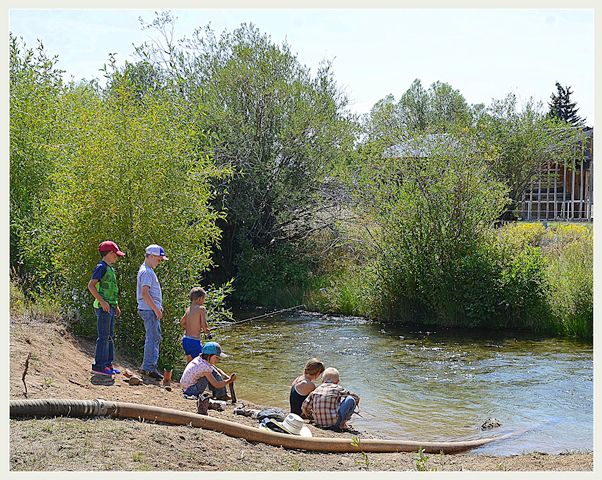 Kids in the Creek. Photo by Terry Allen.