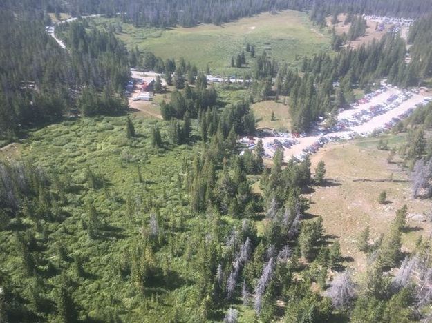 Elkhart Park from the air. Photo by Tony Chambers Tip Top Search and Rescue.