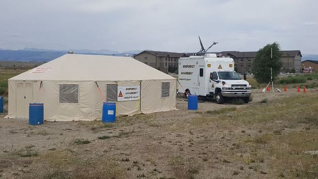 Eclipse Information Hut. Photo by Sublette County Emergency Management.