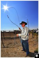 Billy Demonstrates His Rope. Photo by Terry Allen.