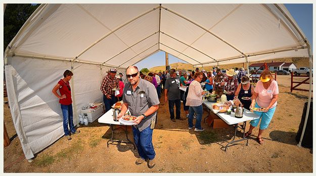 The Food Tent. Photo by Terry Allen.