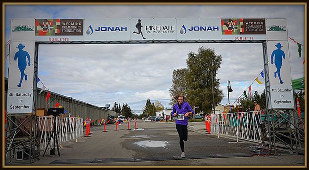 1st Place Woman 10K. Photo by Terry Allen.