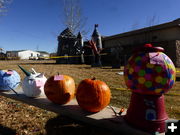 Creative pumpkins. Photo by Dawn Ballou, Pinedale Online.