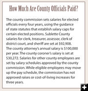 How are County Officials paid?. Photo by Sublette County.