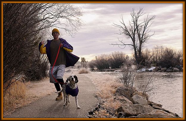 Trotting Along Pine Creek. Photo by Terry Allen.