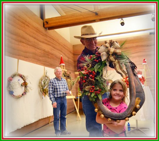 Daisy, PhotoBombing the Auction. Photo by Terry Allen.