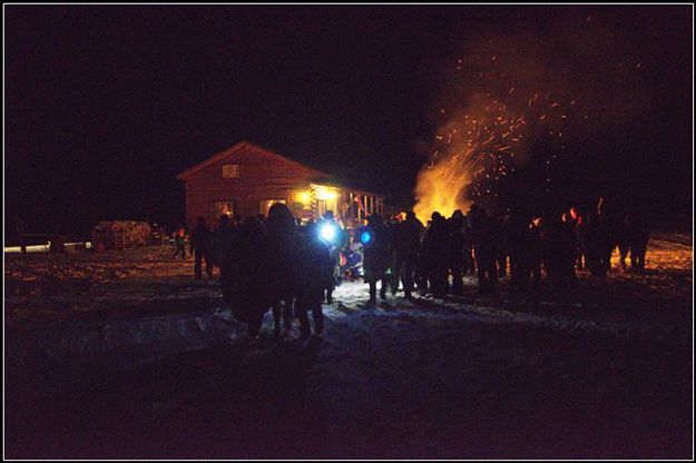 The Search for Shelter Begins. Photo by Terry Allen.