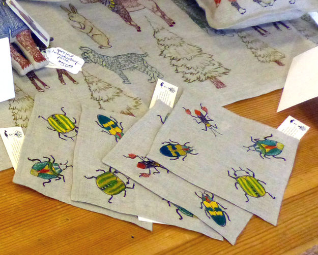 Insect coasters. Photo by Dawn Ballou, Pinedale Online.