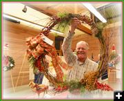 A Great Big Wreath. Photo by Terry Allen.