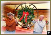 Old Wheel Wreath. Photo by Terry Allen.