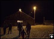 Visitors Leaving the Stable. Photo by Terry Allen.