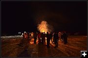 Back at the Fire to Get Warm. Photo by Terry Allen.