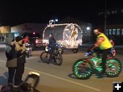 Bronc and bikes. Photo by Katherine Peterson.