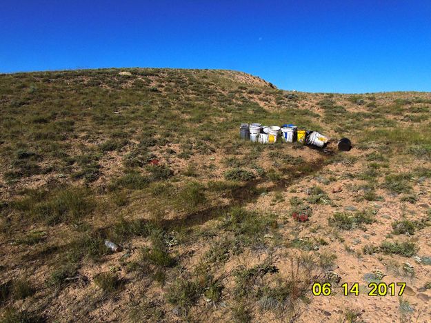 Oil dump. Photo by Bureau of Land Management.