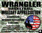 Military Appreciation BB game. Photo by Sublette County School District #1.