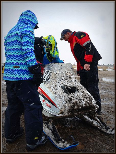 There's a Sled Under There!. Photo by Terry Allen.