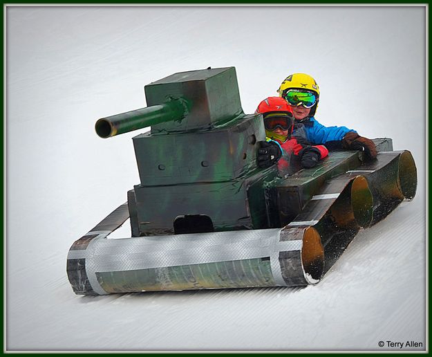 The Tank and Crew. Photo by Terry Allen.