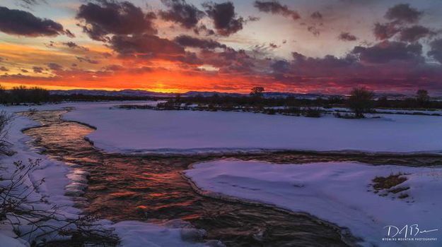 Winter sunset. Photo by Dave Bell.