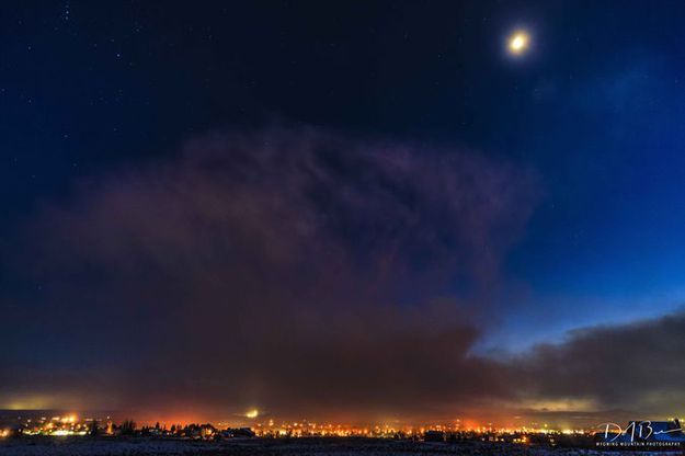 Pinedale Burning. Photo by Dave Bell.