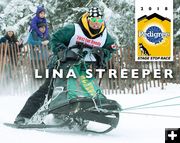 #9 Lina Streeper. Photo by International Pedigree Stage Stop Sled Dog Race.