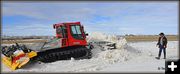 Building Ski-Joring Jumps. Photo by Terry Allen.