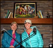 Mindi and Allison Cross Clubs. Photo by Terry Allen.
