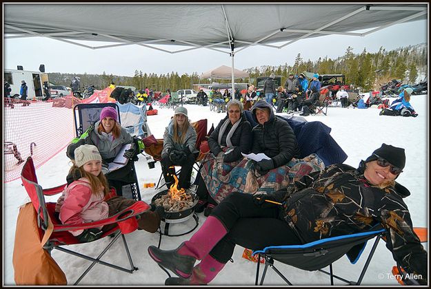 Cozy Around the Fire. Photo by Terry Allen.