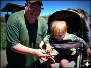 Laken Touches Gold-en Trout. Photo by Terry Allen.