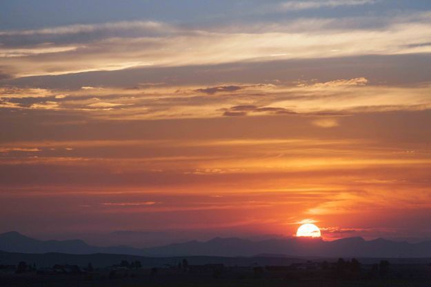 Intense sunset. Photo by Dave Bell.