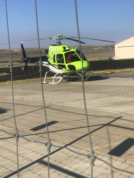 Rescue Helicopter Landing. Photo by Sgt. Travis Bingham, Sublette County Sheriffs Office.