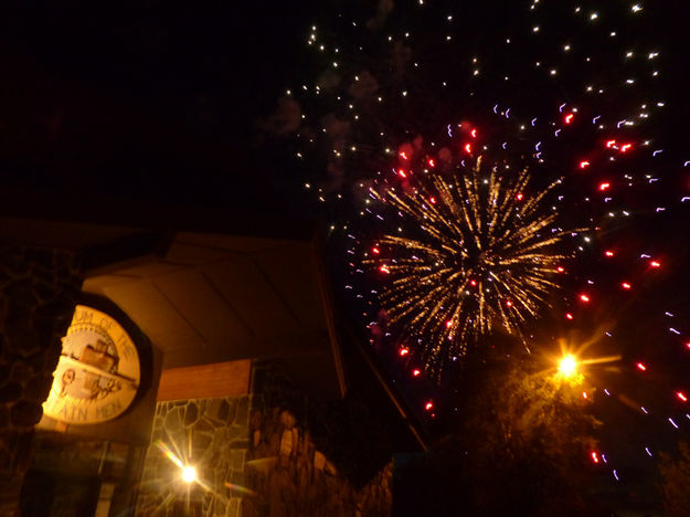 Over the front door. Photo by Dawn Ballou, Pinedale Online.