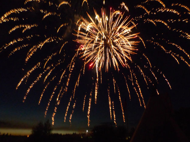 Tipi view. Photo by Dawn Ballou, Pinedale Online.