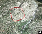 Where found. Photo by Sgt. Travis Bingham, Sublette County Sheriff’s Office.