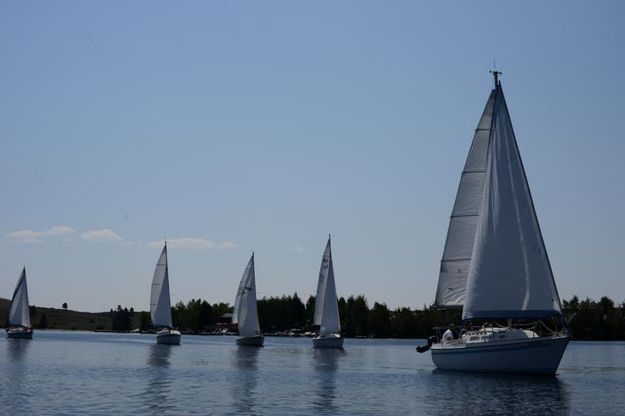 Regatta. Photo by Rita Donham, Wyoming Aerophoto.