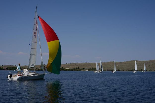 Regatta. Photo by Rita Donham, Wyoming Aerophoto.