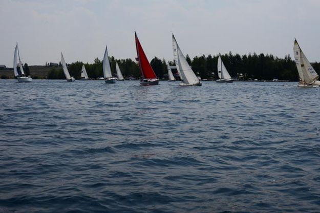 Regatta. Photo by Rita Donham, Wyoming Aerophoto.