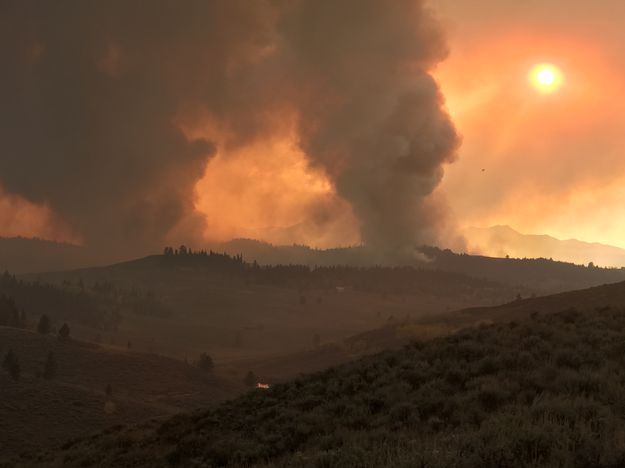 Roosevelt Fire Sept 20. Photo by Bill Winney.