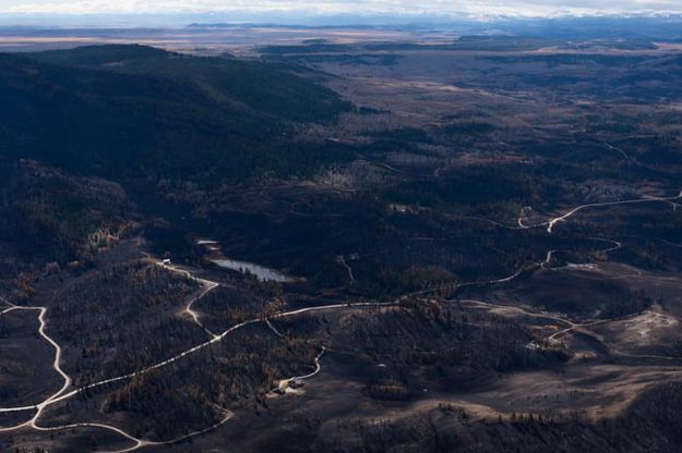 Roosevelt Fire. Photo by Rita Donham, Wyoming Aero Photo LLC.