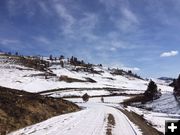 Hoback Ranches road. Photo by Pinedale Lions Club.